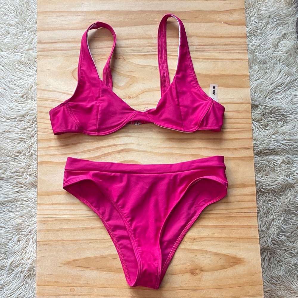 Hot pink bikini